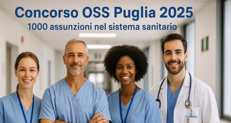 Concorso OSS Puglia 2025 per 1000 operatori socio-sanitari