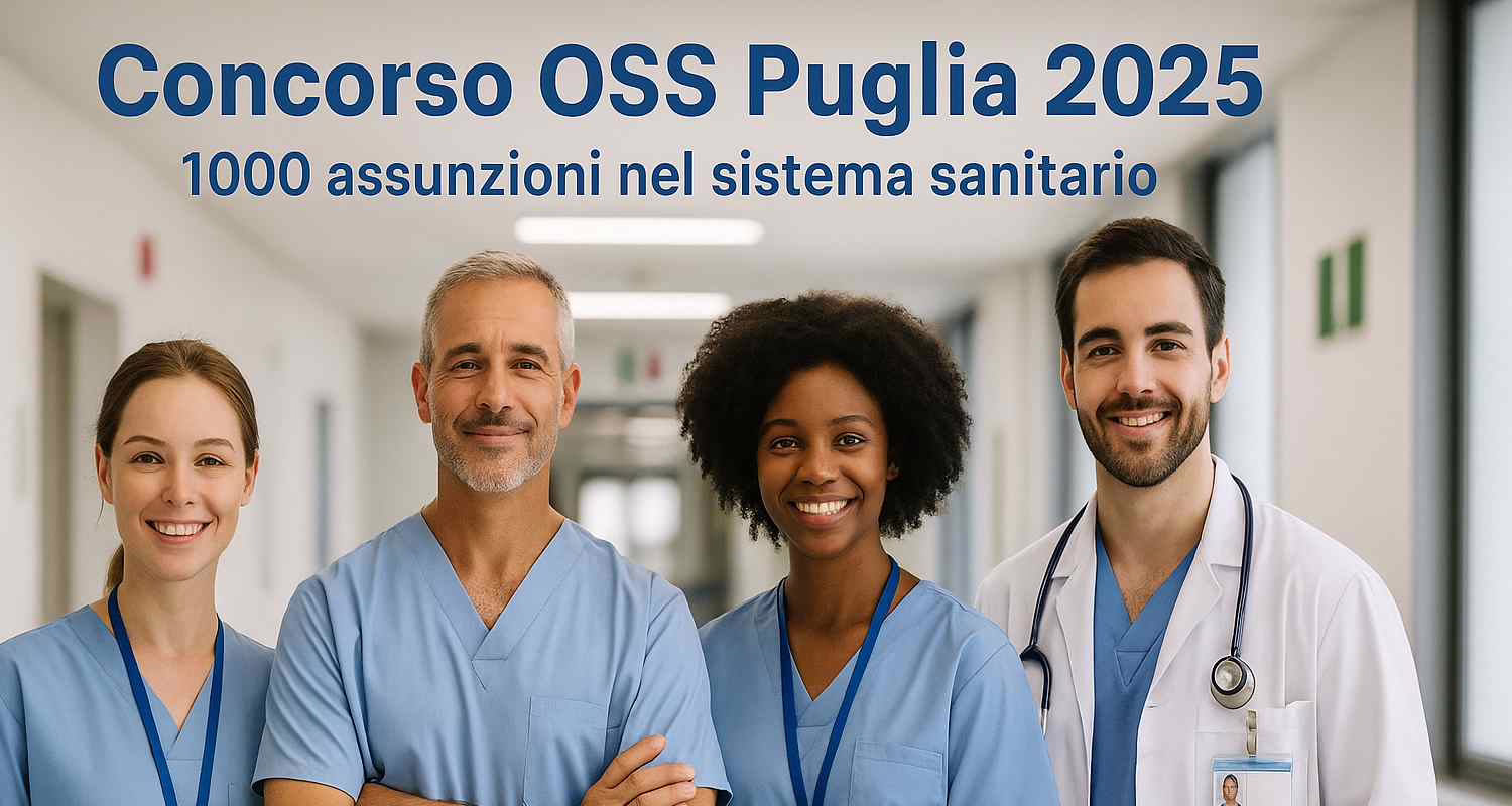 Concorso OSS Puglia 2025 per 1000 operatori socio-sanitari