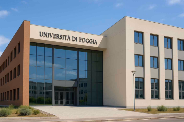 Università di Foggia – ingresso principale con facciata moderna