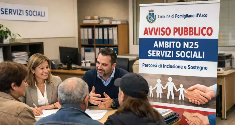 Avviso pubblico per l’accesso ai servizi sociali dell’Ambito N25 a Pomigliano d’Arco