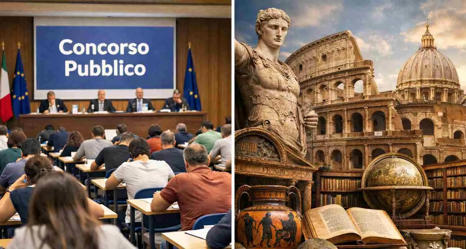 Concorso Ministero della Cultura con aula d’esame e patrimonio culturale italiano