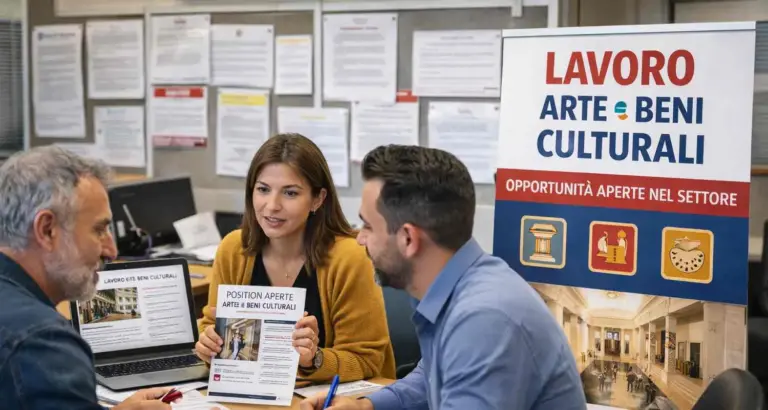 Professionisti del settore culturale durante una riunione di lavoro in ambito artistico