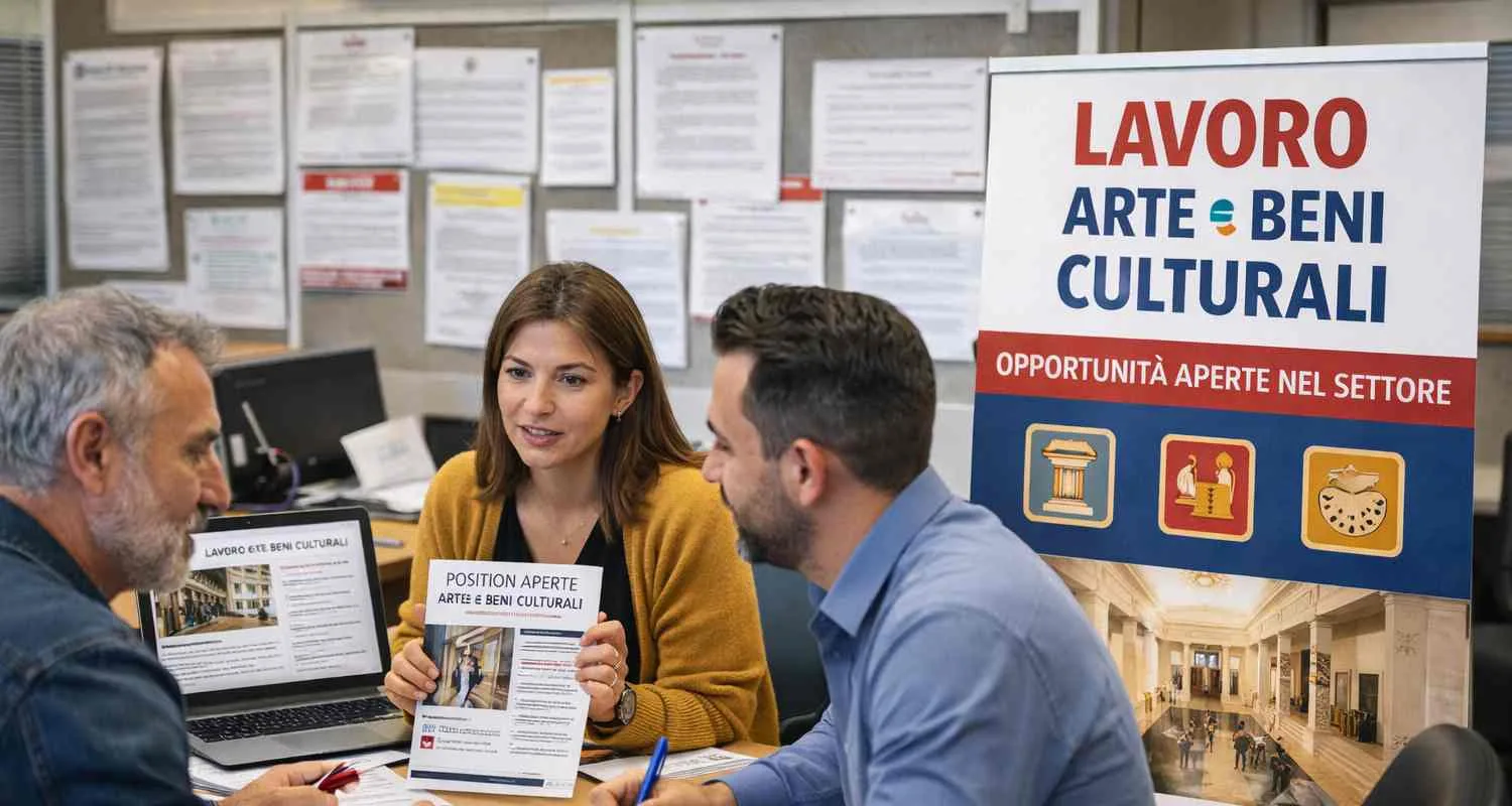 Professionisti del settore culturale durante una riunione di lavoro in ambito artistico