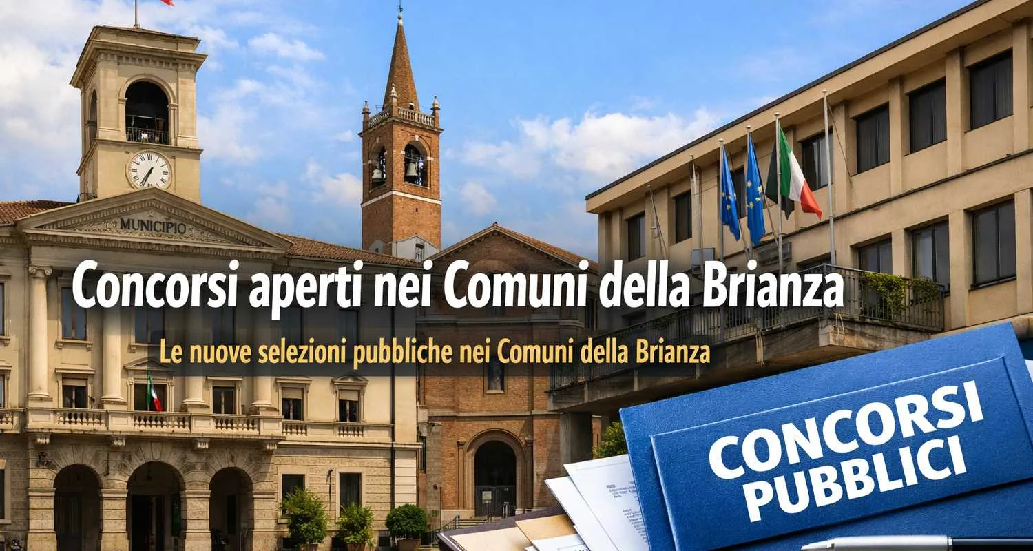 Concorsi pubblici aperti nei Comuni della Brianza