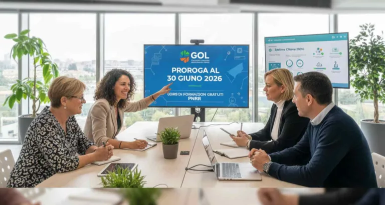 Logo Programma GOL Campania con avviso proroga 2026