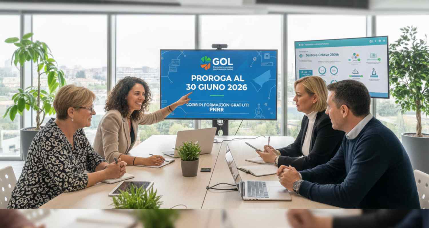 Logo Programma GOL Campania con avviso proroga 2026