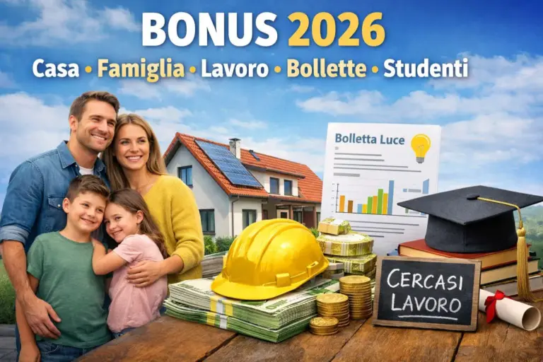 bonus 2026 agevolazioni casa famiglie lavoro studenti
