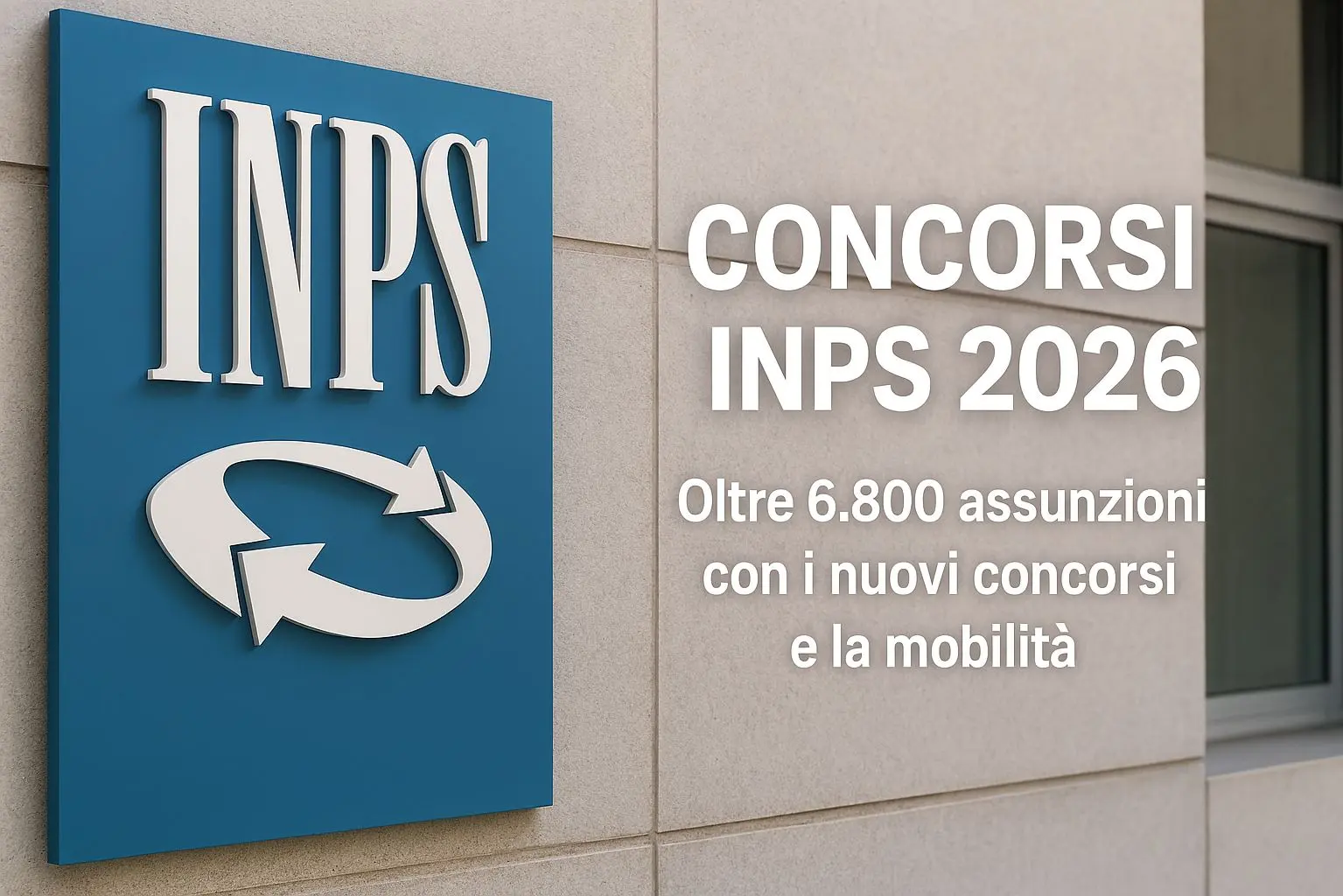 Concorsi INPS 2026 con oltre 6.800 assunzioni previste
