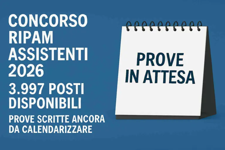 concorso ripam assistenti 2026 prove attesa
