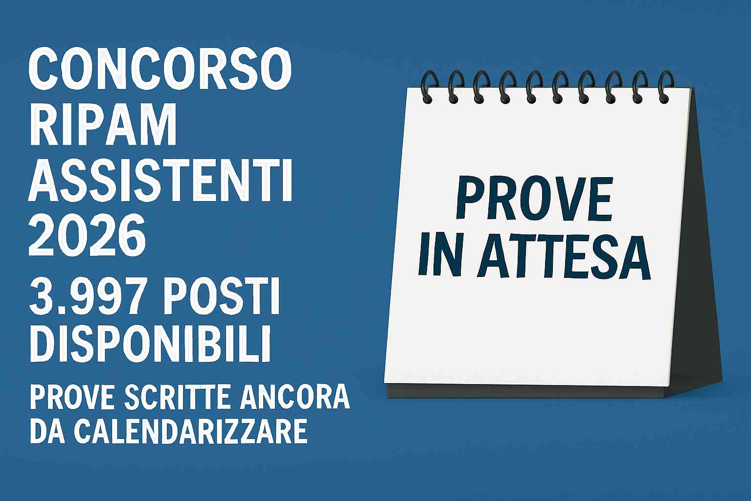 concorso ripam assistenti 2026 prove attesa