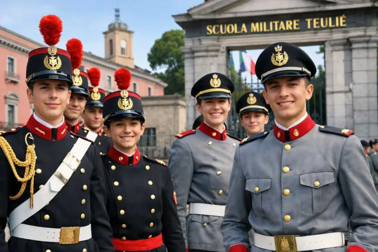 Scuola militare Nunziatella e Teuliè concorso 2026 studenti in uniforme