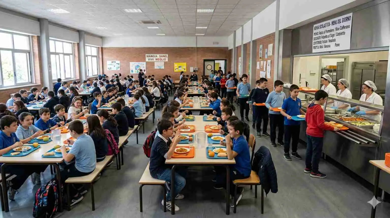 Addetti alla distribuzione pasti in una mensa scolastica a Roma EUR, zona Stazione EUR - Offerta di lavoro Manpower.