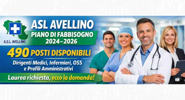 CONCORSI ASL AVELLINO 490 POSTI